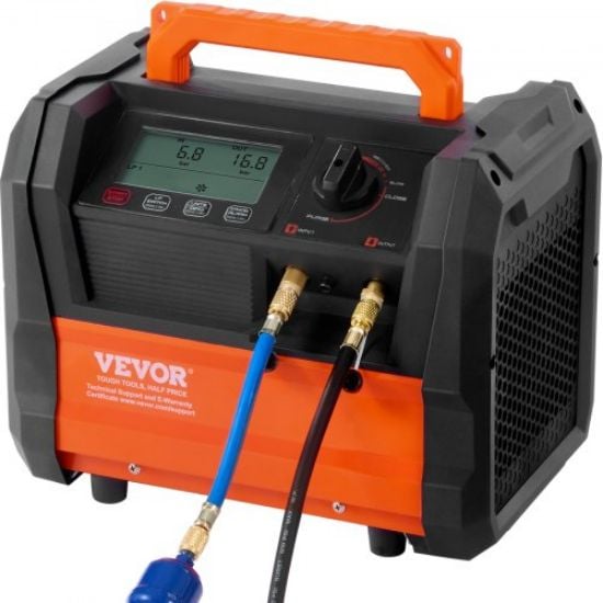 Picture of VEVOR 3/4 HP Refrigerant Recovery Machine - Portable AC Recovery Machine with High Pressure Protection, 120V 60Hz Refrigerant Recycle Machine HVAC for Car Air Conditioning, Vapor Liquid Refrigerant