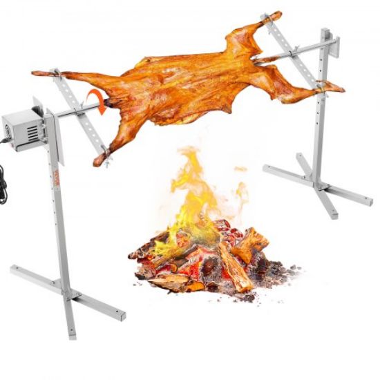 Picture of VEVOR Roaster Spit Rotisserie BBQ Grill Pig Lamb Chicken Roaster 50W 132LBS