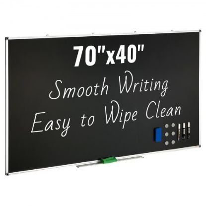 Picture of VEVOR Magnetic Whiteboard, 24 x 18 Inches, Dry Erase Board for Wall with Aluminum Frame, White Board Includes 1 Magnetic Erase & 2 Dry Erase Marker & Movable Tray for Office Home Restaurant and School