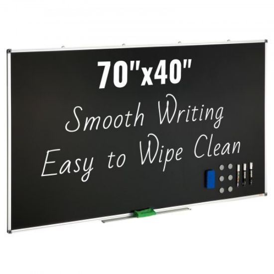 Picture of VEVOR Magnetic Whiteboard, 24 x 18 Inches, Dry Erase Board for Wall with Aluminum Frame, White Board Includes 1 Magnetic Erase & 2 Dry Erase Marker & Movable Tray for Office Home Restaurant and School