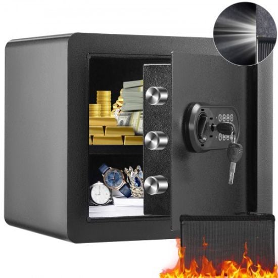 Picture of VEVOR Safe 2.2 Cubic Feet Home Safe Steel for Cash Gold 15.75x13x23.6 inch