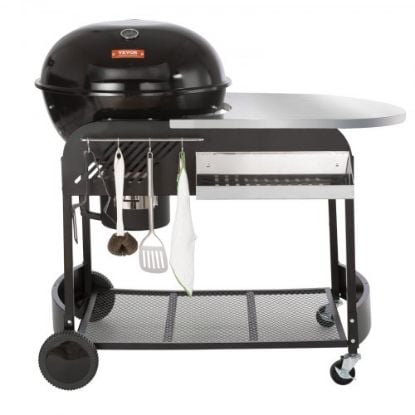 Picture of VEVOR 21 inch Kettle Charcoal Grill BBQ Portable Grill with Cart Outdoor Cooking