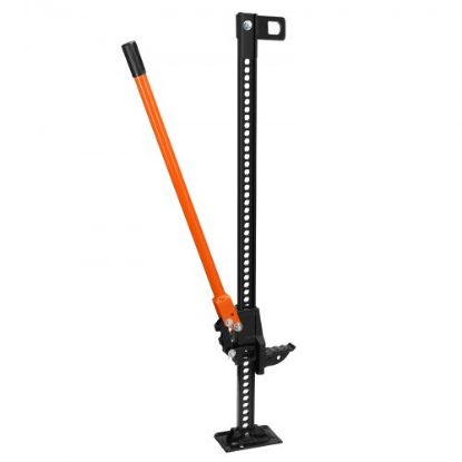 Picture of VEVOR High Lift Farm Jack, 60" Utility Farm Jack, 7000 lbs Capacity Ratcheting Off Road Utility Jack, Heavy-Duty Farm Jack for Tractor, Truck, SUV, Bumper Lift, Orange