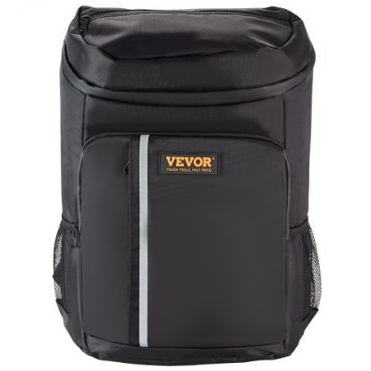 Picture of VEVOR Cooler Backpack, 28 Cans Backpack Cooler Leakproof, Waterproof Insulated Backpack Cooler, Lightweight Beach Cooler Bag with Shoulder Padding and Mesh Pocket for Hiking, Camping, BBQ, Black