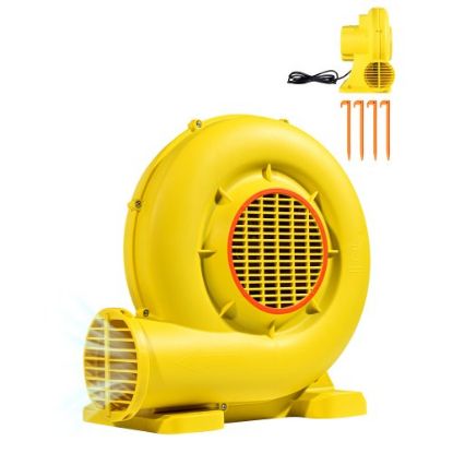 Picture of VEVOR Inflatable Blower, 950W, 1 & 1.2 HP Bounce House Blower, Pump Commercial Air Blower for Inflatables, 3300 RPM Bouncy Castle Electric Fan Perfect for Bounce House, Waterslides, ETL Listed