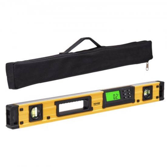 Picture of VEVOR Magnetic Torpedo Level, 78/48/32/24/16/10 in Mechanical Level Set, Bubble Vials Ruler for 45/90/180 Degree, Aluminum Alloy Leveler Tool w/ Viewing Window, Shock-Resistant for Plumbing, Wood