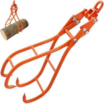 Picture of VEVOR Log Tongs, 20 inch 2 Claw Logging Skidding Tongs Non-Slip Grip, Steel Hand Log Grapple with 110 lbs Loading Capacity, Log Lifting, Handling, Dragging & Carrying Tool