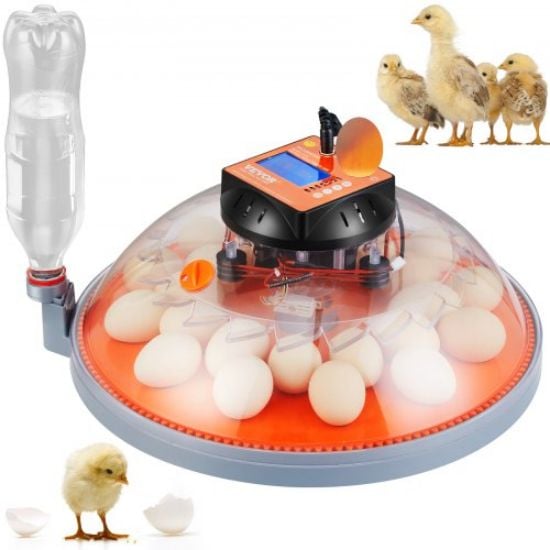 Picture of VEVOR 48 Egg Incubator, Incubators for Hatching Eggs, 360° Automatic Egg Turner with Temperature and Humidity Display, 48 Eggs Poultry Hatcher with ABS Transparent Shell for Chicken, Duck, Quail