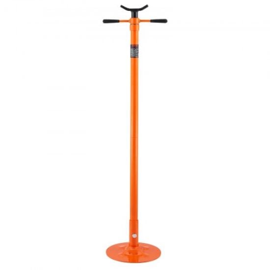 Picture of VEVOR Underhoist Stand, 3/4 Ton Capacity Pole Jack, Heavy Duty Jack Stand, Car Support Jack Lifting from 43.3" to 70.9", Triangular Base, Two Wheels, Easy Adjustment, Automotive Support