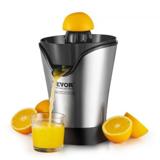 Picture of VEVOR Electric Citrus Juicer, Orange Juice Squeezer with Two Size Juicing Cones, 300W Stainless Steel Orange Juice Maker with Soft Grip Handle, For Oranges, Grapefruits, Lemons and Other Citrus Fruits