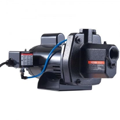 Picture of VEVOR 1.5 HP Cast Iron Sprinkler/Irrigation Pump, 115/230 Volt, 66 GPM 3450 RPM Shallow Well Jet Water Pump Booster, 1'' NPT Outlet 1-1/4'' NPT Inlet Lake Lawn Pump for Irrigation Sprinkler System