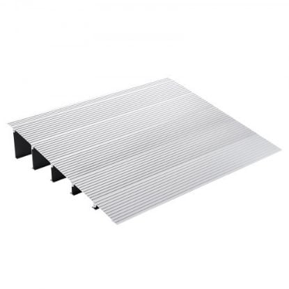 Picture of VEVOR Door Threshold Ramp, 2" Rise, 800 lbs Load Capacity, Door Ramp for Wheelchairs, Aluminum Threshold Ramp for Doorways, Adjustable Modular Threshold Ramp for Wheelchairs, Scooters, Power Chairs