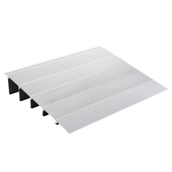 Picture of VEVOR Door Threshold Ramp, 3" Rise, 800 lbs Load Capacity, Door Ramp for Wheelchairs, Aluminum Threshold Ramp for Doorways, Adjustable Modular Threshold Ramp for Wheelchairs, Scooters, Power Chairs