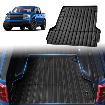 Picture of VEVOR Truck Bed Mat, Fits for 2015-2020 Ford F150 5.5 FT Short Bed, 66.5" x 64" Rubber Truck Bed Liner, 1/4" Thick Bed Mat Car Accessories for All-Weather Protection, Prevent Slipping or Damage