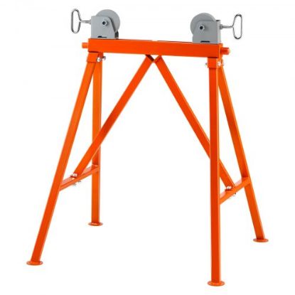 Picture of VEVOR Pipe Stand with Roller Head 2500 LBS Load for 2-36 inches Pipes 45# Steel