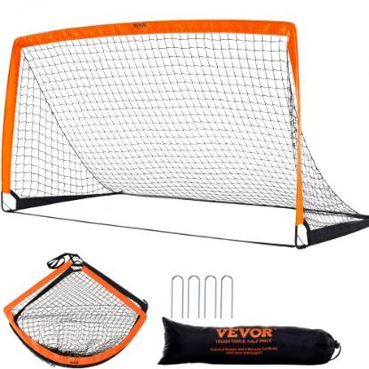 Picture of VEVOR Portable Soccer Goal, 12x6 ft Soccer Net, Adults Kids Backyard Soccer Net, Large Practice Soccer Net, Youth Training Soccer Goal Set, All-Weather Outdoor Soccer Goals with Carry Bag, 1 Pack