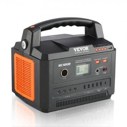 Picture of VEVOR Portable Power Station Solar Generator 999Wh 1000W with 12 Charging Ports