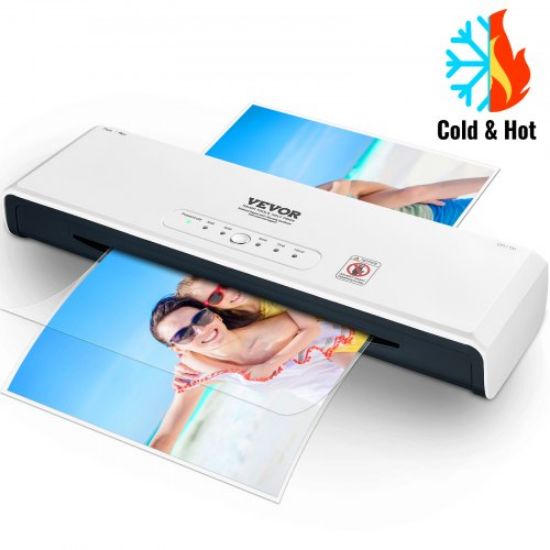 Picture of VEVOR Laminator, 13-inch Laminating Machine, 4 Rollers Hot and Cold Thermal Laminator, Quick Warm-up, Fast Laminating Machine with 3 mil Lamination Films for Home, Office, School