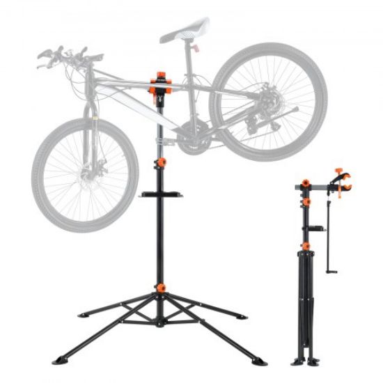 Picture of VEVOR Bike Repair Stand, 66 lbs Heavy-duty Aluminum Bicycle Repair Stand, Adjustable Height Bike Maintenance Workstand with Magnetic Tool Tray Telescopic Arm, Foldable Bike Work Stand for Home, Shops