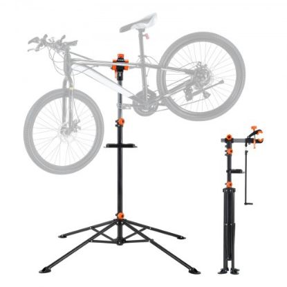 Picture of VEVOR Bike Repair Stand, 80 lbs Heavy-duty Steel Bicycle Repair Stand, Adjustable Height Bike Maintenance Workstand with Magnetic Tool Tray Telescopic Arm, Foldable Bike Work Stand for Home, Shops