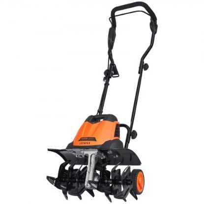 Picture of VEVOR 10 Amp Electric Tiller, 14" Tilling Width 3.94" Tilling Depth Corded Electric Tiller/Cultivator, Steel Mn Tines, Rototiller for Garden Lawn Soil Digging