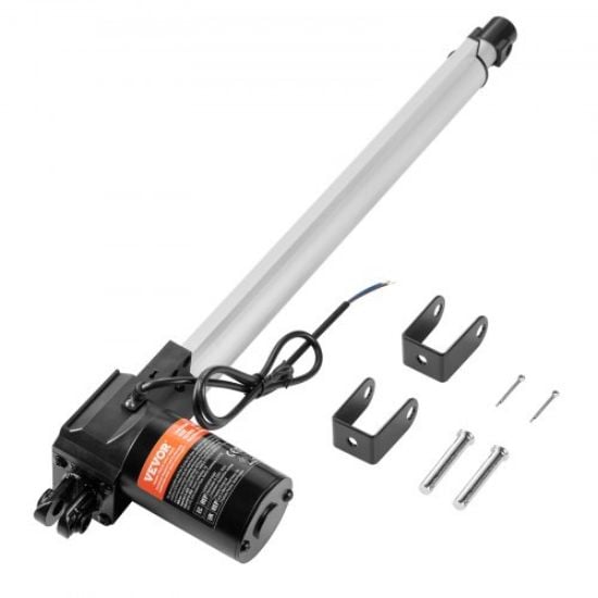 Picture of VEVOR 12V Linear Actuator - 6 Inch Stroke, High Load Capacity 330lbs with Mounting Bracket and IP54 Protection