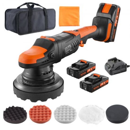 Picture of VEVOR 20V Cordless Buffer Polisher 6" Brushless Polisher with 1PCS 4.0Ah Battery