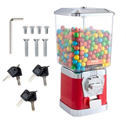 Picture of VEVOR 17"H Gumball Machine Vending Coin Bank Vintage Candy Dispenser PC Bule