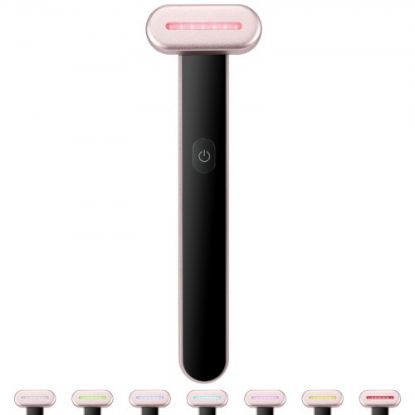 Picture of VEVOR Red Light Therapy Wand for Face, 7-Color LED Facial Wand Red Light Therapy Device with Heatig Therapy| Microcurrent Vibrating Massage, Portable LED Beauty Wand for Face, Neck