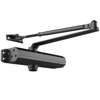 Picture of VEVOR Door Closer, Automatic Door Closer Commercial or Residential Use for Door Weights 150 Lbs, Adjustable Size Hydraulic Buffer Door Closers Heavy Duty Cast Aluminum Body, Easy Install, Black