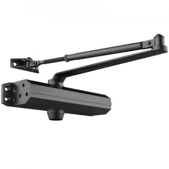 Picture of VEVOR Door Closer, Automatic Door Closer Commercial or Residential Use for Door Weights 150 Lbs, Adjustable Size Hydraulic Buffer Door Closers Heavy Duty Cast Aluminum Body, Easy Install, Black