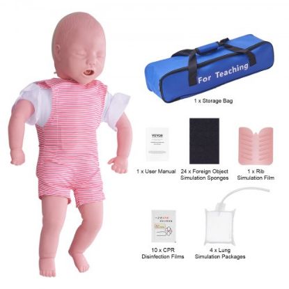 Picture of VEVOR Nursing Training Manikin, Male/Female Life Size Demonstration Human Manikin for Nursing Training, Multifunctional Education Teaching Model, PVC Anatomical Mannequin Body Care Simulator Model