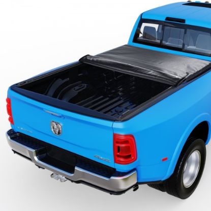 Picture of VEVOR Truck Bed Cover, Roll Up Truck Bed Tonneau Cover, Compatible with 2014-2024 Chevy Silverado / GMC Sierra 1500, for 6.6 x 5.2 ft / 6.6 x 5.3 ft Bed, Soft PVC material, Roll Up Tonneau Cover