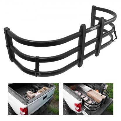 Picture of VEVOR Truck Bed Extender, Aluminum Retractable Tailgate Extender, 51.6"-64" Adjustable Length, Fits for Ridgeline, Tacoma, Gladiator, Colorado/Canyon, Frontier, and Ranger