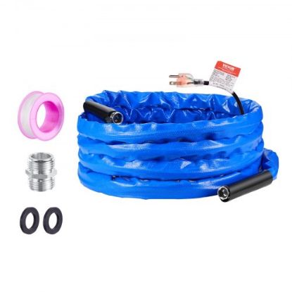 Picture of VEVOR 75ft Heated Water Hose for RV, Heated Drinking Water Hose Antifreeze to -45°F, Automatic Self-regulating, 5/8" I.D. with 3/4" GHT Adapter, Lead and BPA Free