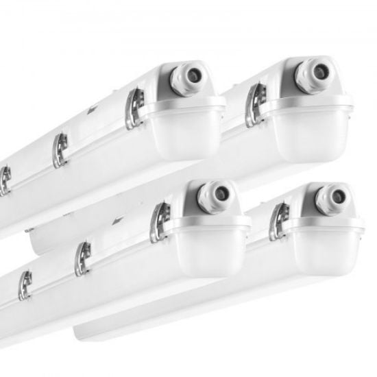 Picture of VEVOR 4PCS 4FT LED Vapor Tight Light 60W/50W/40W Selectable 5400/6400/7400LM