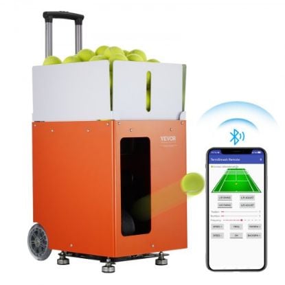 Picture of VEVOR Tennis Ball Machine Automatic Portable Ball Launcher Training Practice