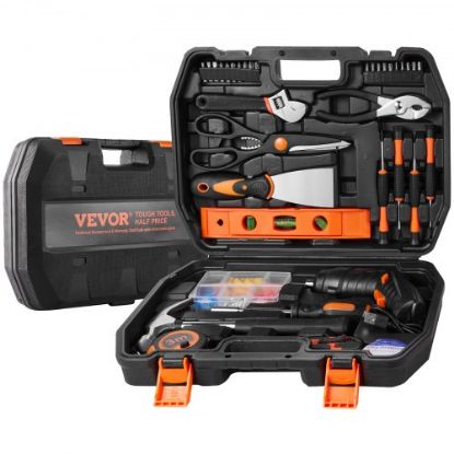 Picture of VEVOR Tool Kit 96 Piece Household Hand Tool Set Cordless Screwdriver Tool Case