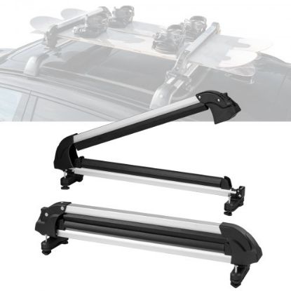 Picture of VEVOR Ski Snowboard Roof Rack 31.7" Universal Ski Rack for Car Roof with Lock