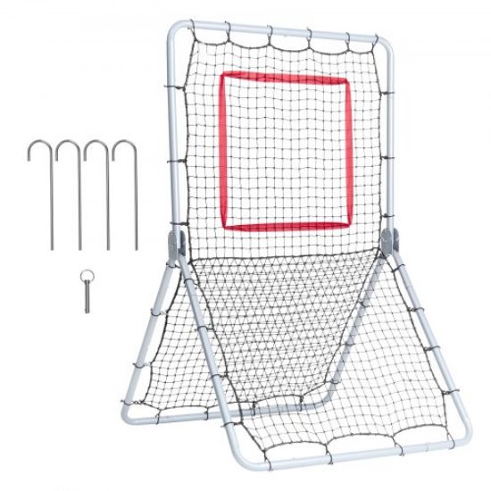 Picture of VEVOR Baseball And Softball Rebounder Net 4x4.5 Ft PitchBack Adjustable Angles