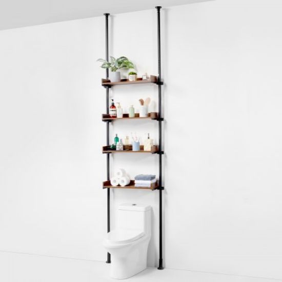 Picture of VEVOR Over the Toilet Storage 4-Tier Bathroom Shelf Rack Space Saver Organizer