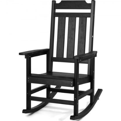 Picture of VEVOR Porch Rocker HIPS Outdoor Rocking Chair High Back 2 pcs 400 lbs Weight