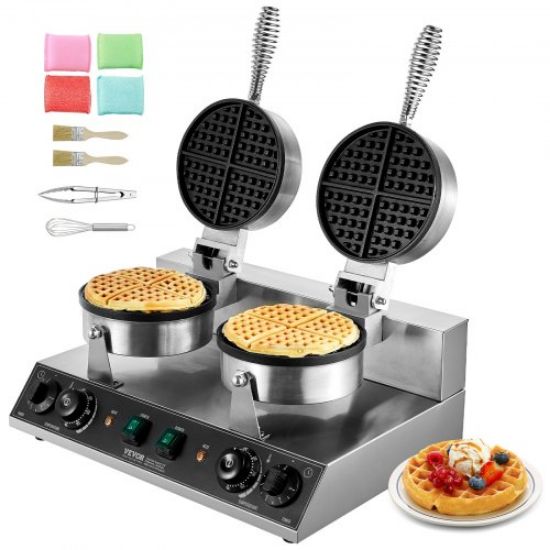 Picture of VEVOR 9PCS 76mm Dutch Pancake Maker Commercial Dorayaki Baker 850W Non-stick