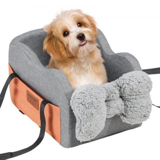 Picture of VEVOR Dog Booster Car Seat Pet Car Seat for Medium Large Dog up to 100 lbs Gray