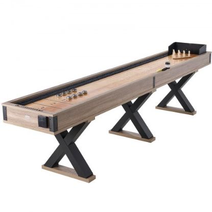 Picture of VEVOR 9 ft Shuffleboard Table 2 in 1 Shuffleboard and Bowling Combo Game Set