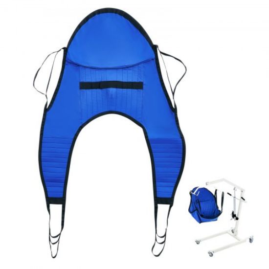 Picture of VEVOR Patient Lift Sling with Head Support Small-Size U Shape Divided Leg Sling