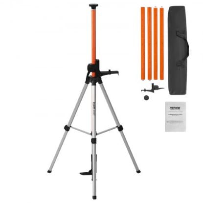 Picture of VEVOR Laser Level Tripod Stand 5/8"-11 Thread 45.07-114.37 in Height Adjustment