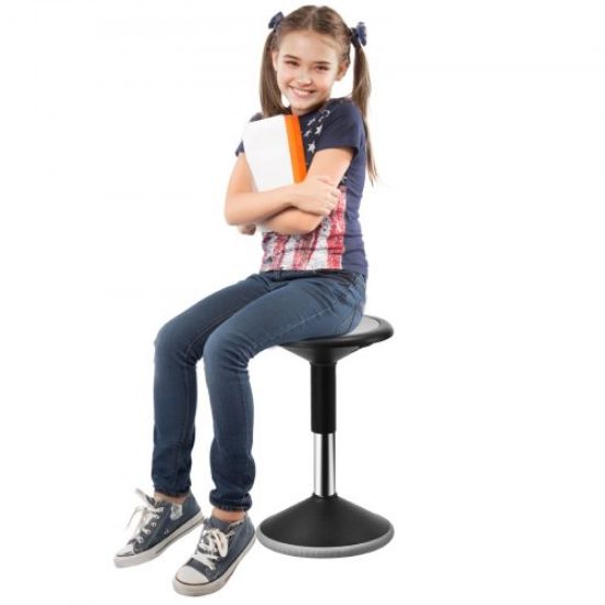 Picture of VEVOR Kids Wobble Chair (17.7-inch High), Active Chair with Sponge Cushion, Wobble Stool Improves Focus, Posture and Calm Children, Ideal for Schools and Home, Age 7-14, Blue