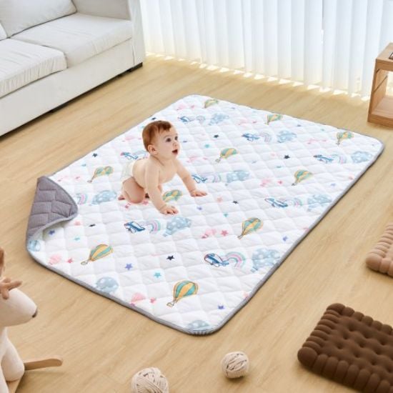 Picture of VEVOR 55"x82" Baby Play Mat Kids Crawling Soft Activity Floor Playmat 2 Side