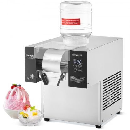 Picture of VEVOR Commercial Snowflake Ice Machine 529LBS/24H Stainless Steel for Ice Cream